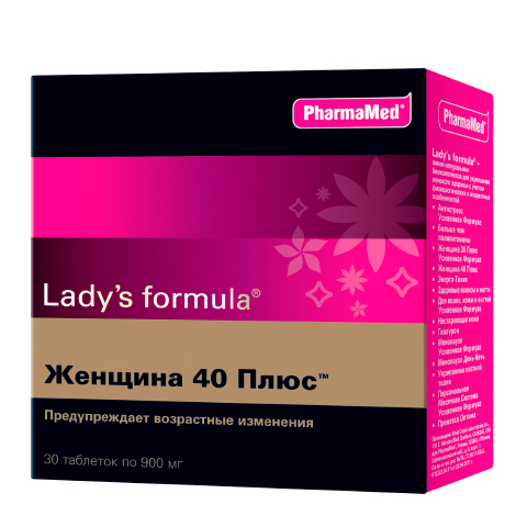 Ледис формула Женщина 40 Плюс (30 таблеток): фото, цены, описание товара, отзывы и наличие в Москве и Санкт-Петербурге