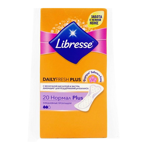 Libresse Dailyfresh Normal Plus Прокладки ежедневные N32: фото, цены, описание товара, отзывы и наличие в Москве и Санкт-Петербурге