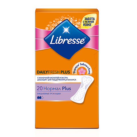 Libresse Dailyfresh Normal Plus Прокладки ежедневные N20 (Упаковка 20 шт.): фото, цены, описание товара, отзывы и наличие в Москве и Санкт-Петербурге