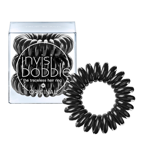Invisibobble Резинка-браслет для волос ORIGINAL True Black, черный (Упаковка 3 шт.): фото, цены, описание товара, отзывы и наличие в Москве и Санкт-Петербурге