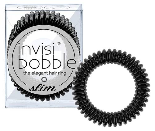 Invisibobble Резинка-браслет для волос SLIM True Black, черный: фото, цены, описание товара, отзывы и наличие в Москве и Санкт-Петербурге