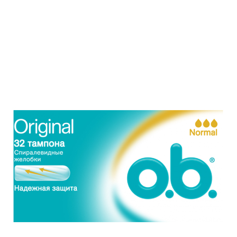 o.b. Тампоны Original Normal N32: фото, цены, описание товара, отзывы и наличие в Москве и Санкт-Петербурге