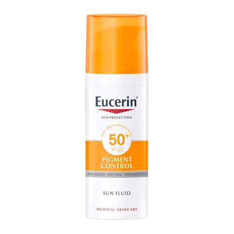 Эуцерин Sun Protection Флюид солнцезащитный против пигментации SPF50+ (Флакон 50 мл): фото, цены, описание товара, отзывы и наличие в Москве и Санкт-Петербурге