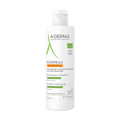 A-Derma Exomega Control Emollient Foaming Gel: фото, цены, описание товара, отзывы и наличие в Москве и Санкт-Петербурге