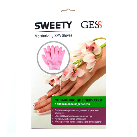 GESS Sweety Перчатки увлажняющие гелевые (1 пара): фото, цены, описание товара, отзывы и наличие в Москве и Санкт-Петербурге