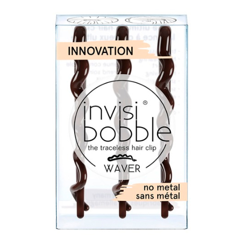 Invisibobble Заколка Waver Pretty Dark коричневая (Упаковка 3 шт.): фото, цены, описание товара, отзывы и наличие в Москве и Санкт-Петербурге