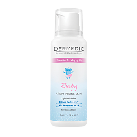 Dermedic Linum Emollient Baby light body lotion: фото, цены, описание товара, отзывы и наличие в Москве и Санкт-Петербурге