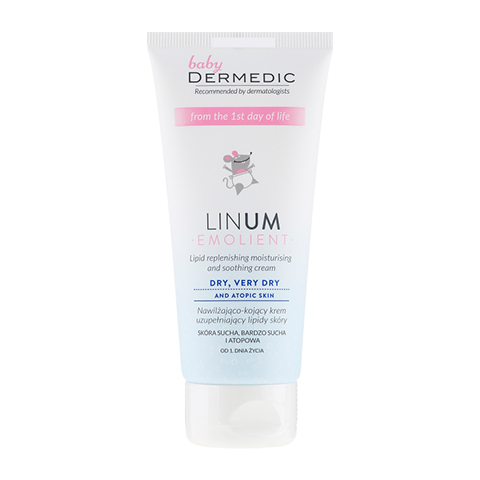 Dermedic Linum Emollient Baby Moisturizing and soothing lipid cream: фото, цены, описание товара, отзывы и наличие в Москве и Санкт-Петербурге