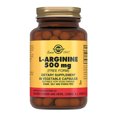 Солгар L-аргинин 500 мг (50 капсул)