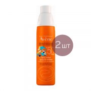 Авен Детский спрей солнцезащитный SPF 50+ (2 штуки): фото, цены, описание товара, отзывы и наличие в Москве и Санкт-Петербурге